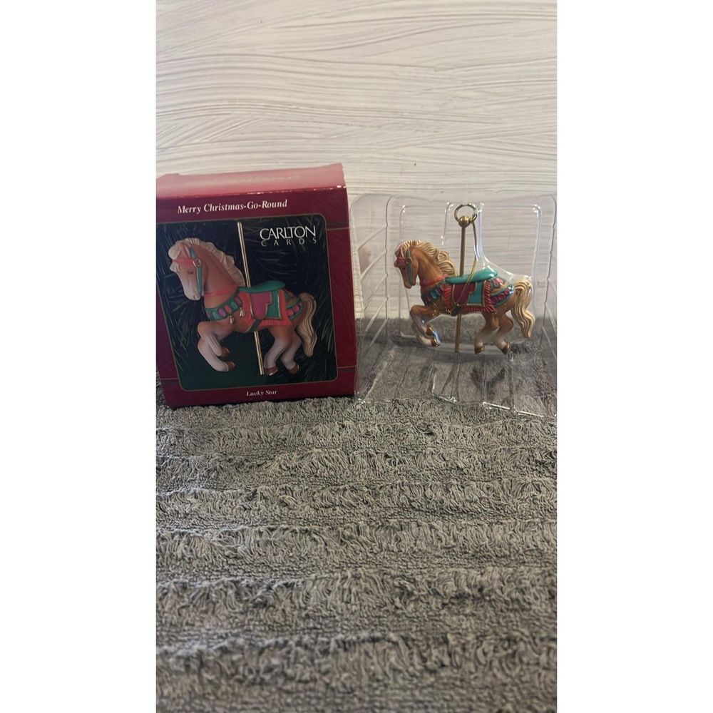 Carlton cards Ornament Merry Go Around Lucky Star